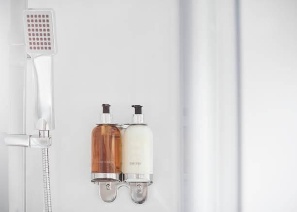 7 Reasons Why You Need A Shower Gel Dispenser In Your Life 3 set-of-soaps-in-modern-shower
